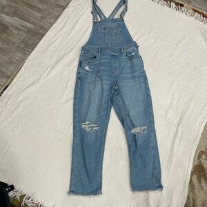 American Eagle Outfitters Blue Denim Overalls
